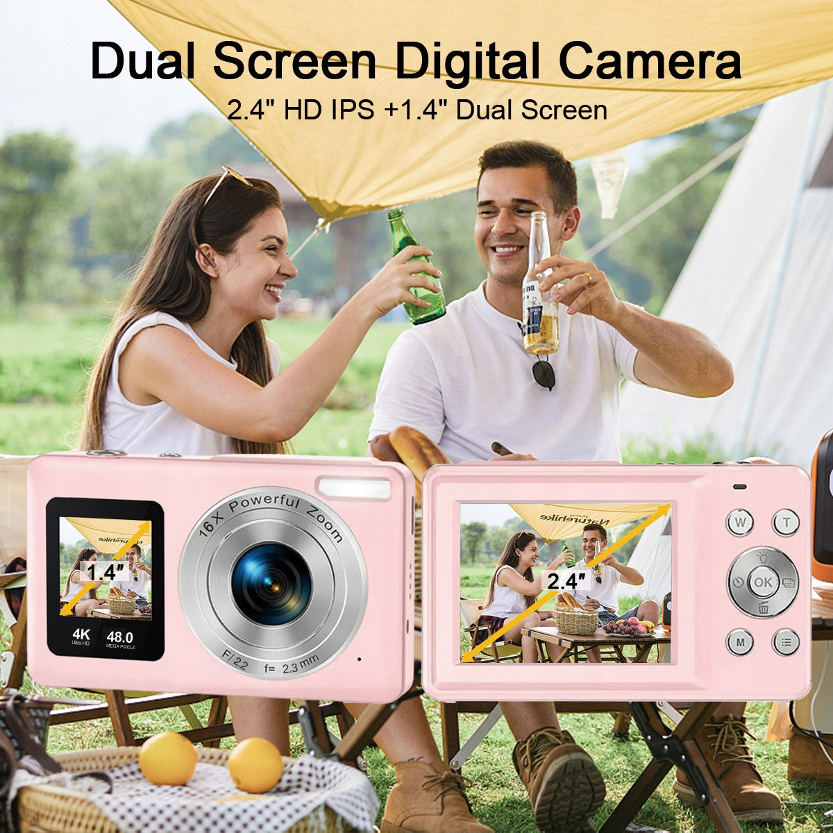 Digital Camera DC06S 48 megapixel | Dual IPS Screen | 18x Zoom | 800mAh Manufacturer code 6921629745889