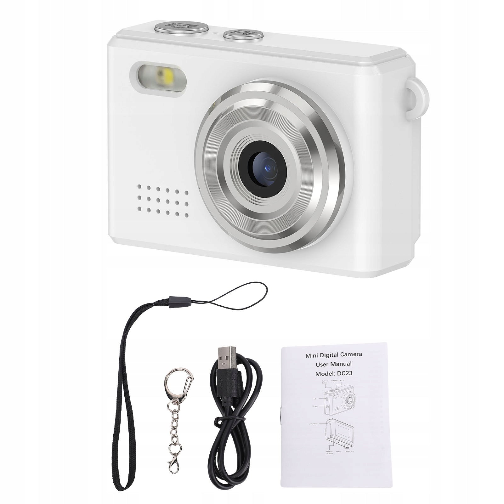 Digital Camera Key Camera 1080p HD Video 12MP Photo Portable PR