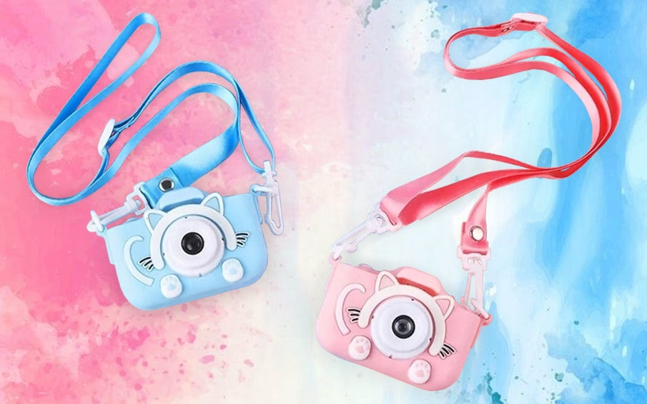 Digital Camera Kids Kitten Camera Games + Lanyard Etu Manufacturer code Aparat, Video, Gry, Karta, Kotek Różowy x5