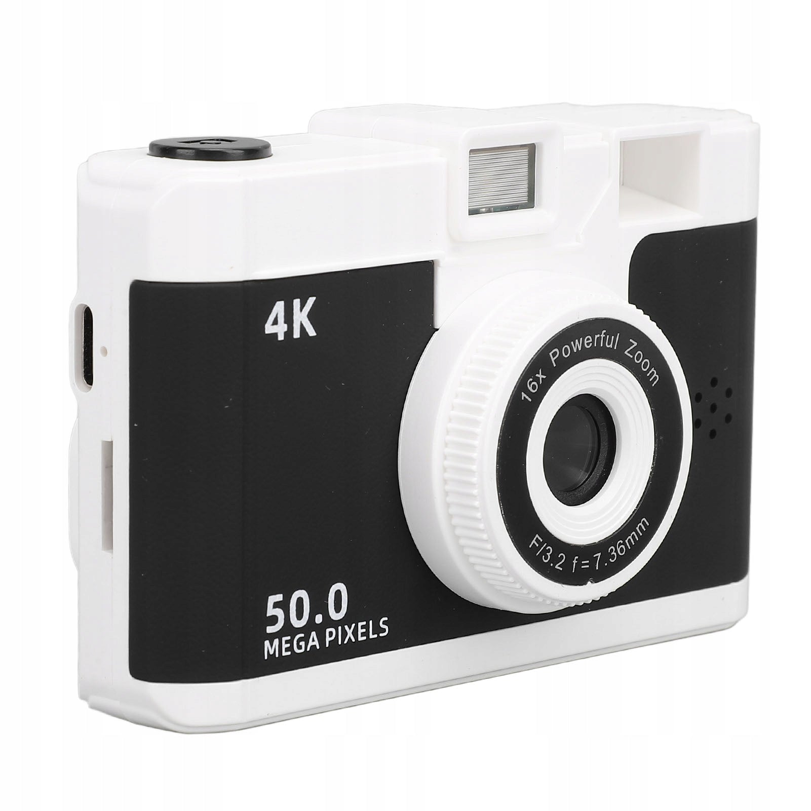 Digital Camera, MP3 Filling Lamp Vlogging Camera Anti Shake 1080P 50M