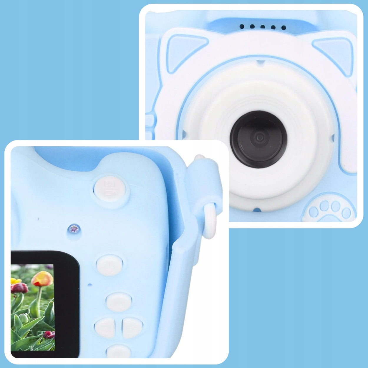 Digital Camera Memfis KIDS DIGITAL CAMERA KITTY blue Brand Memfis