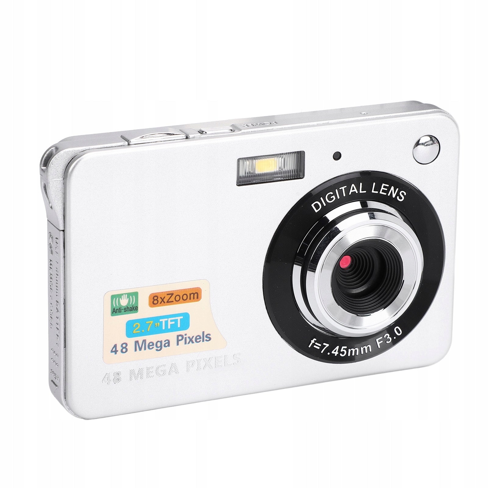Digital Camera with 2,7 Inch TFT LCD Evaporating Lamp Anti UF Screen Brand no brand
