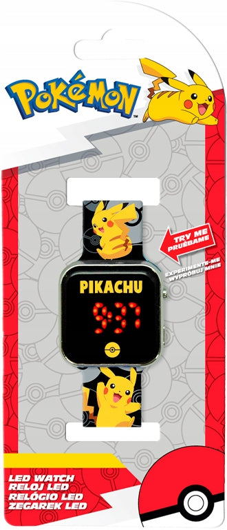 Digital Children's Hand LED Watch For Children / Pokemon Pikachu Brand Kids Euroswan