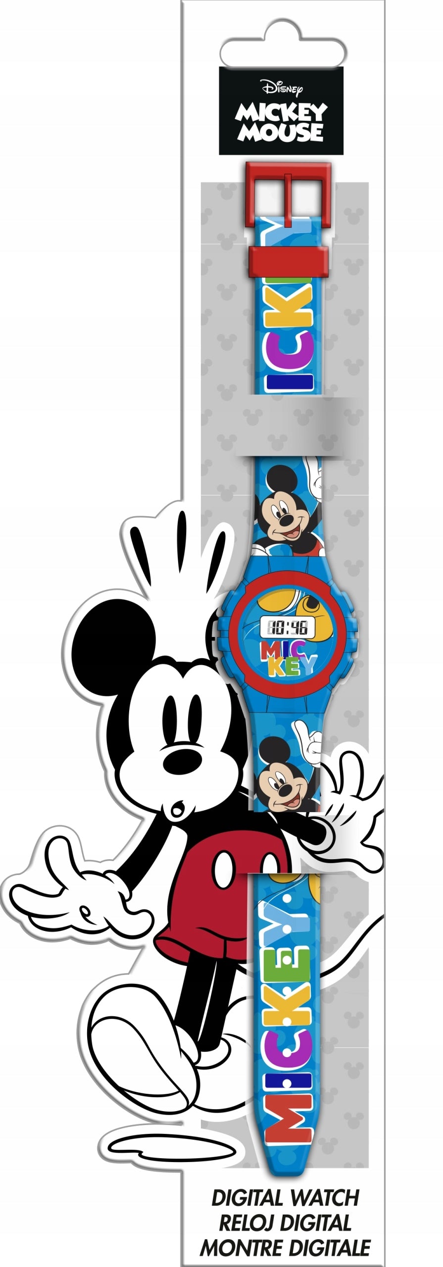Digital Children's Hand Watch For Baby / Mickey Mouse Disney Packaging status original