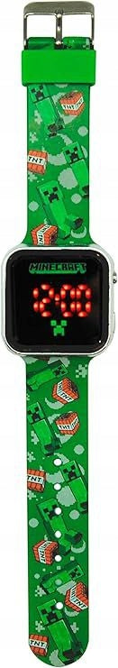 Digital Children's Watch LED Minecraft Electronic Wrist Watch for Boy Packaging status original