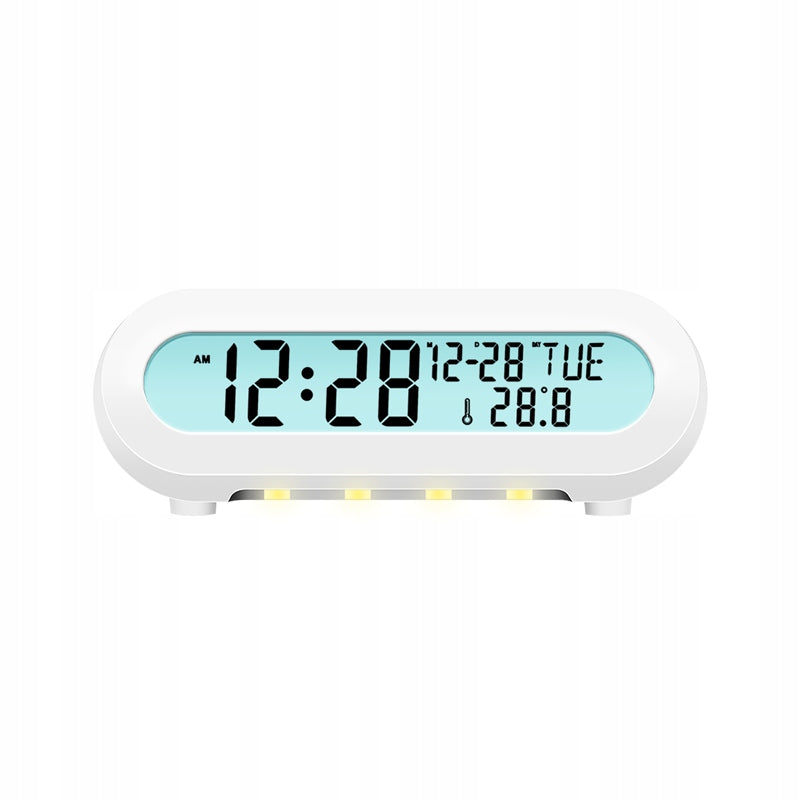 Digital Clock Radio LogiLink FM Temperature Timer Night Light USB White Manufacturer code SC0121W