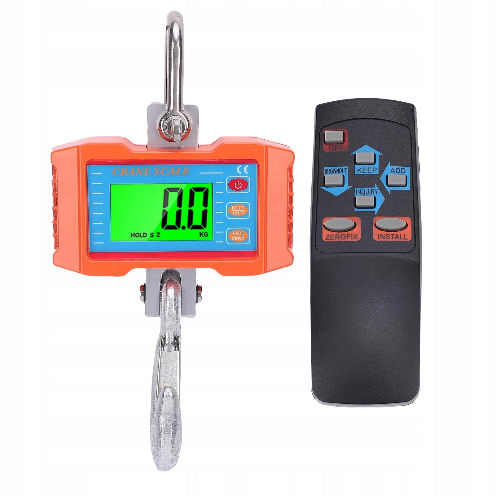 Digital Crane Scale 1000kg 2200 Pounds Precision LED Display Przemy