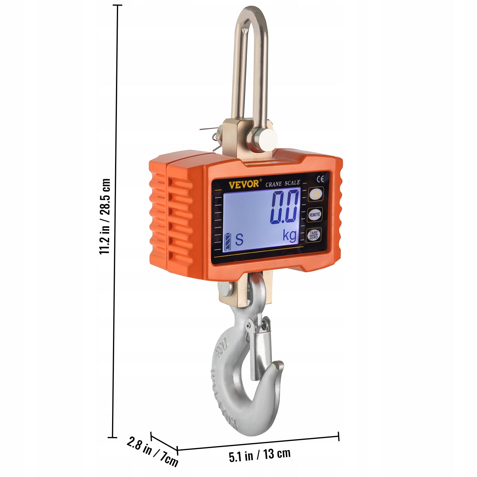 Digital Crane Scale Industrial Hanging Scale 2200 lbs/1000 kg Heavy Duty Brand Vevor