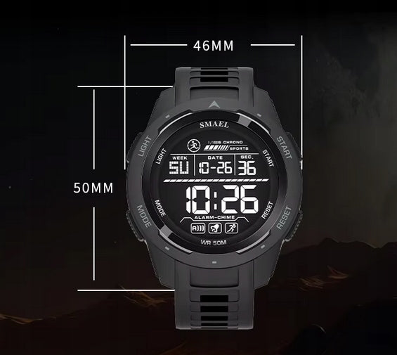 Digital Electronic Military Watch Green Backlight Smael Packaging status original