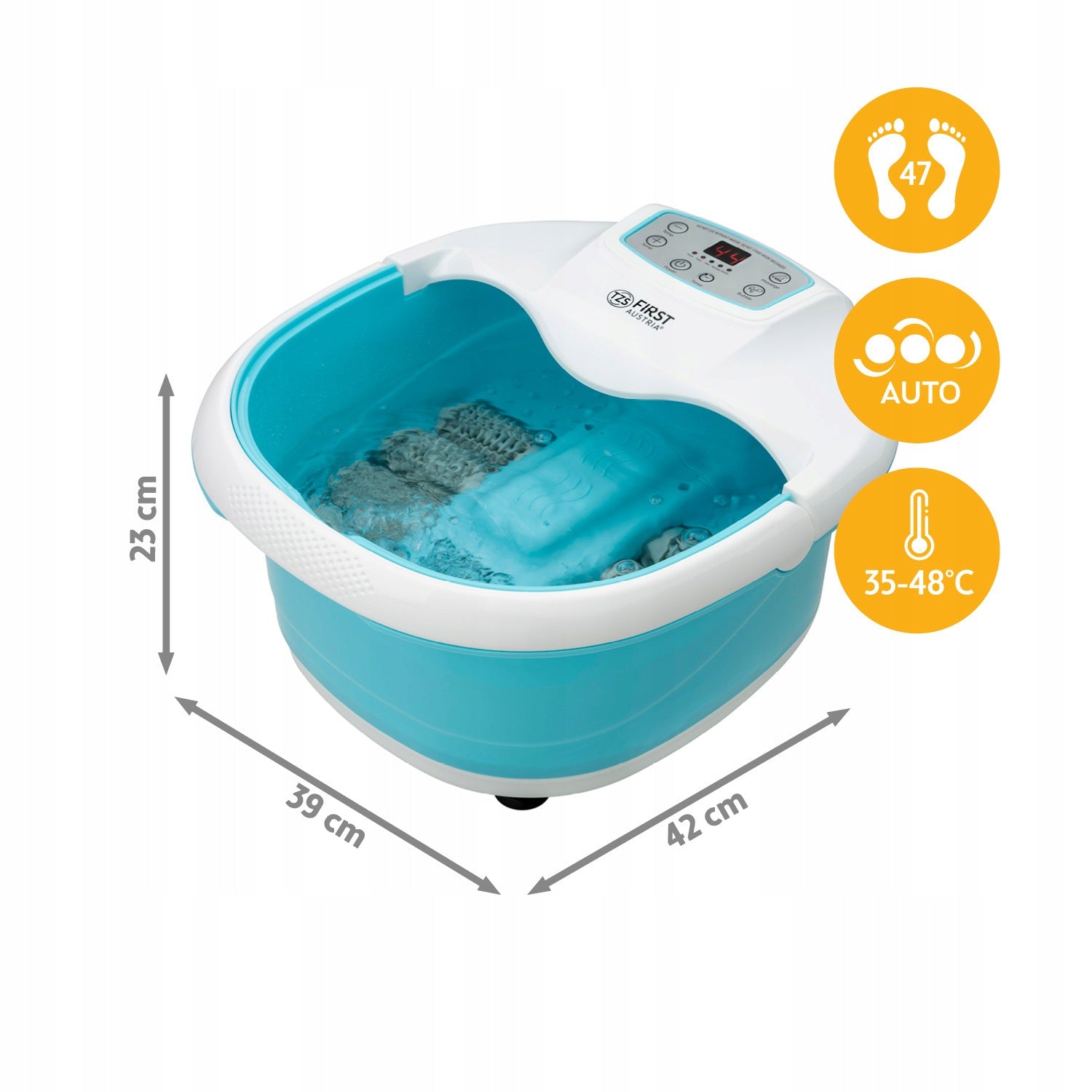 Digital Foot Massager Water SPA With Auto Rollers TZS First Austria 450W Manufacturer code FA-8115-4