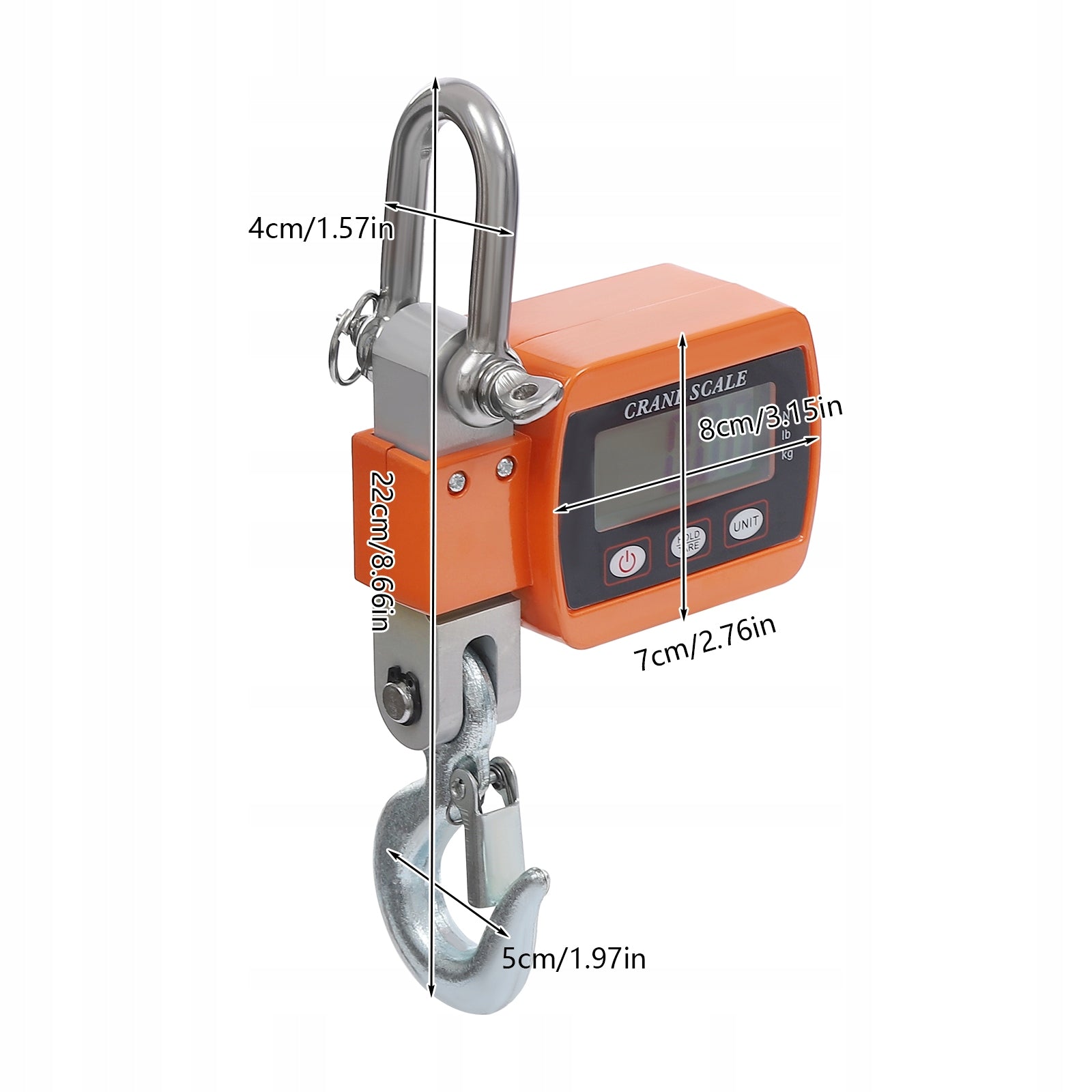 Digital Hanging Crane Scale Portable Mini Crane Scale Hanging Scale Orange EAN (GTIN) 756383484608