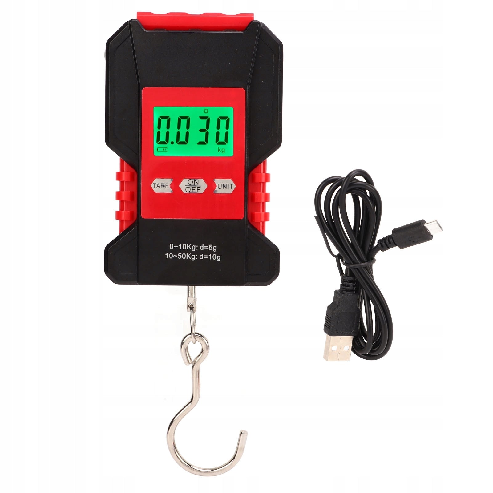 Digital Hanging Scale Waterproof Panel Portable Fishing Scale with T8