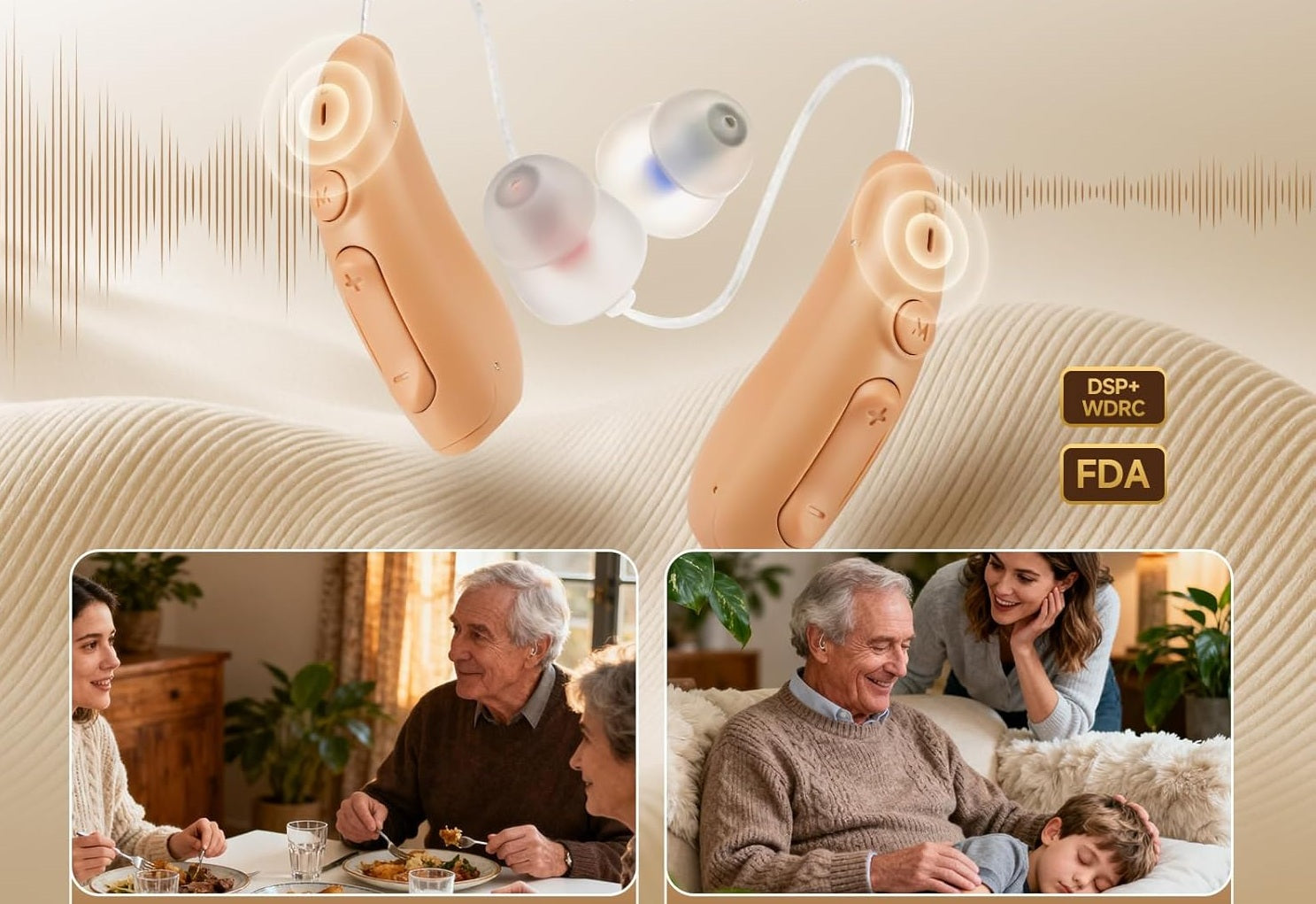 Digital Hearing Aid for Seniors 16 Channels SZ-B501 Medical device no