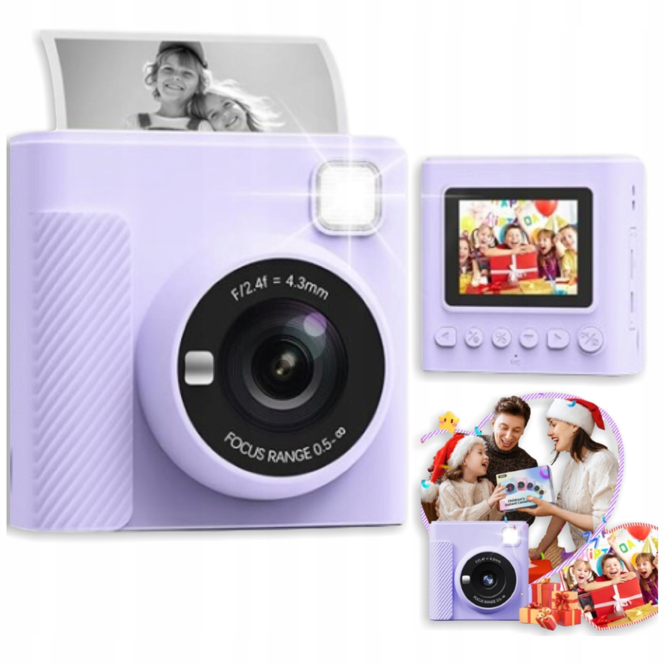 Digital Instant Camera With Kids Printer Mini Printer + Cartridges