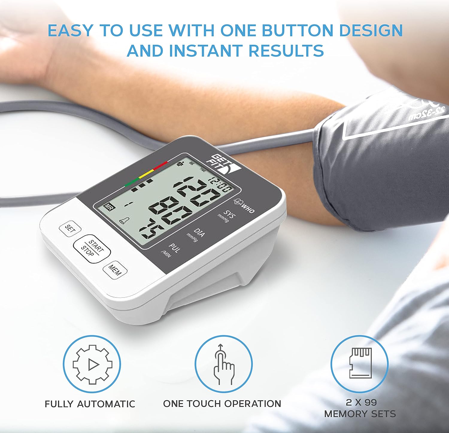 Digital LCD Shoulder Blood Pressure Monitor Get Fit Manufacturer of a medical device brak
