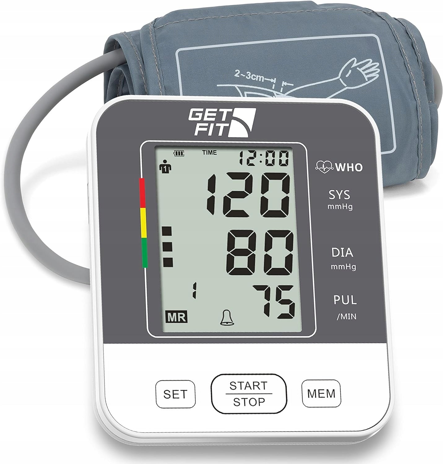 Digital LCD Shoulder Blood Pressure Monitor Get Fit