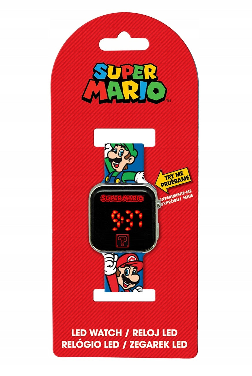 Digital LED Wrist Watch Children's Clock Kids Super Mario Brand Kids Euroswan