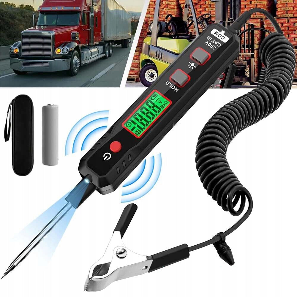 Digital Meter Car Voltage Circuit Tester 0.8-100V Sampler