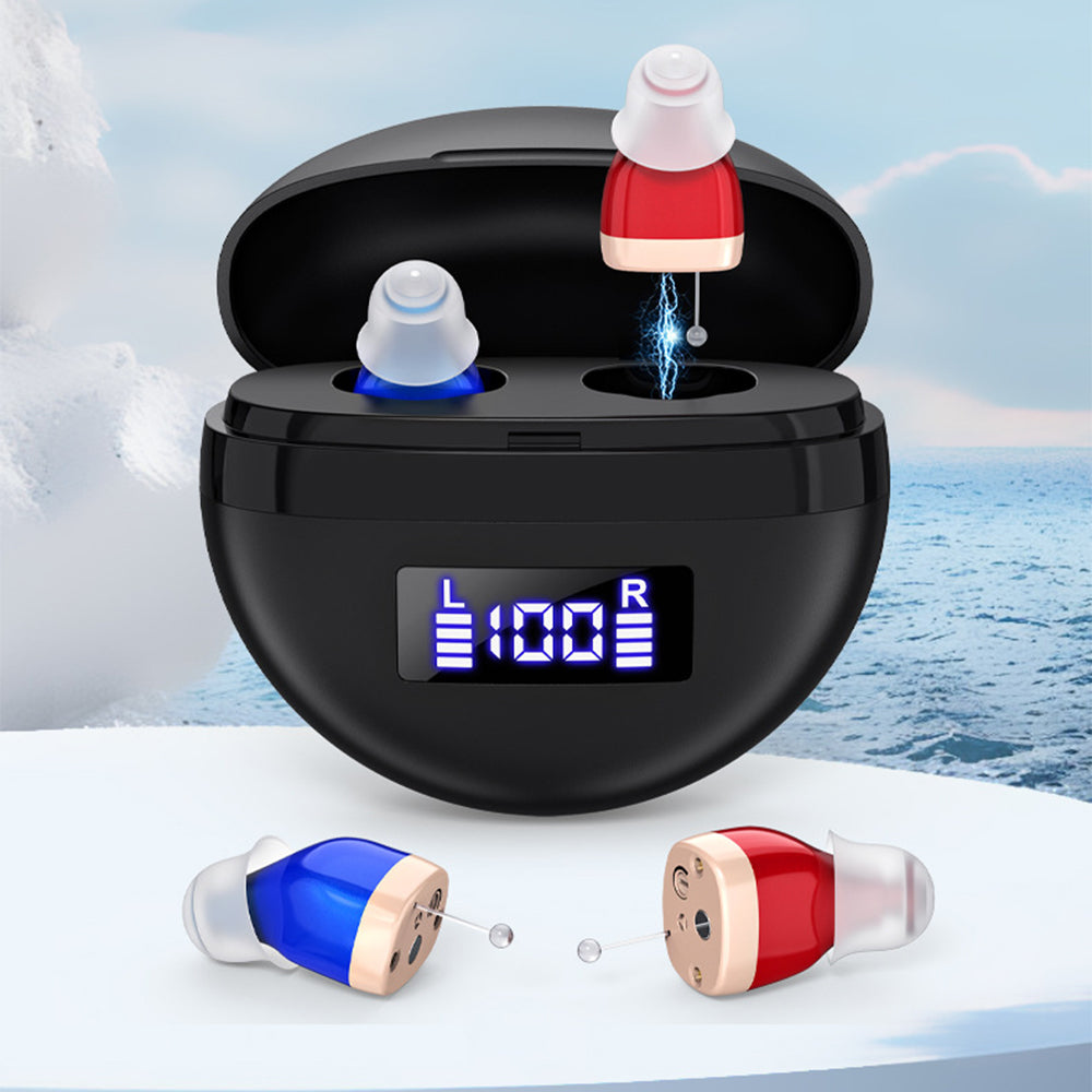 Digital Mini Hearing Amplifier Noise Cancellation Long Working Time 20h Small Medical device no