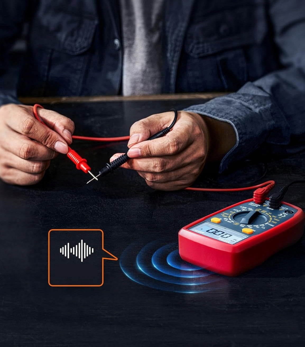 Digital Multimeter AstroAI Voltmeter DC AC Resistance LCD Diode Manufacturer code MT33D