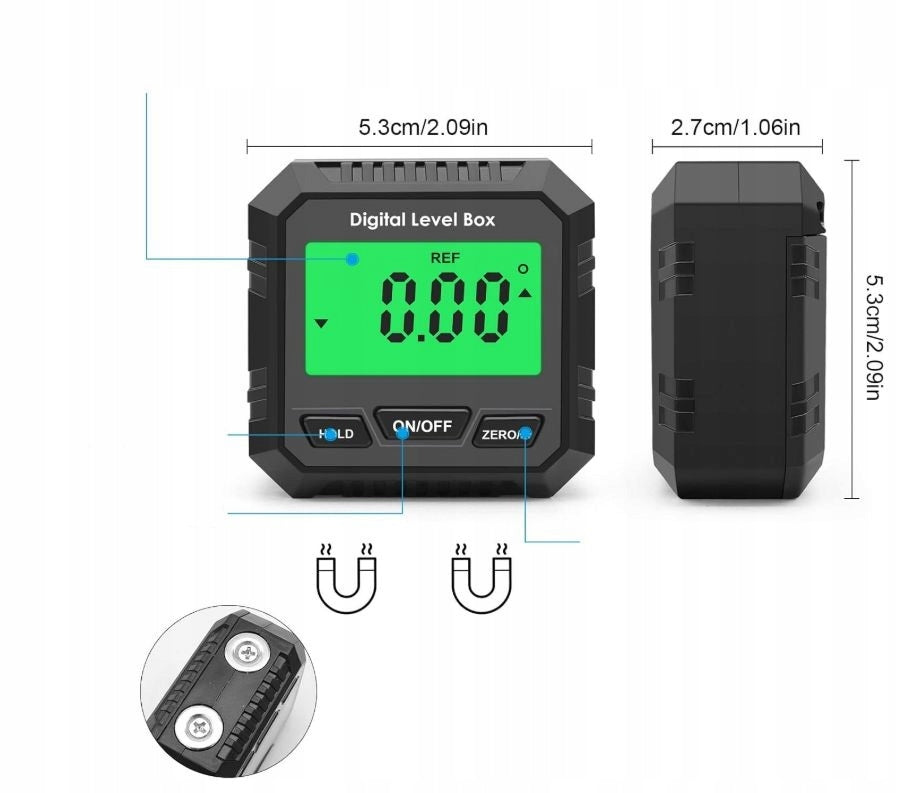 Digital Protractor Electric Level Magnetic Construction Carpentry PRO Brand Anytech