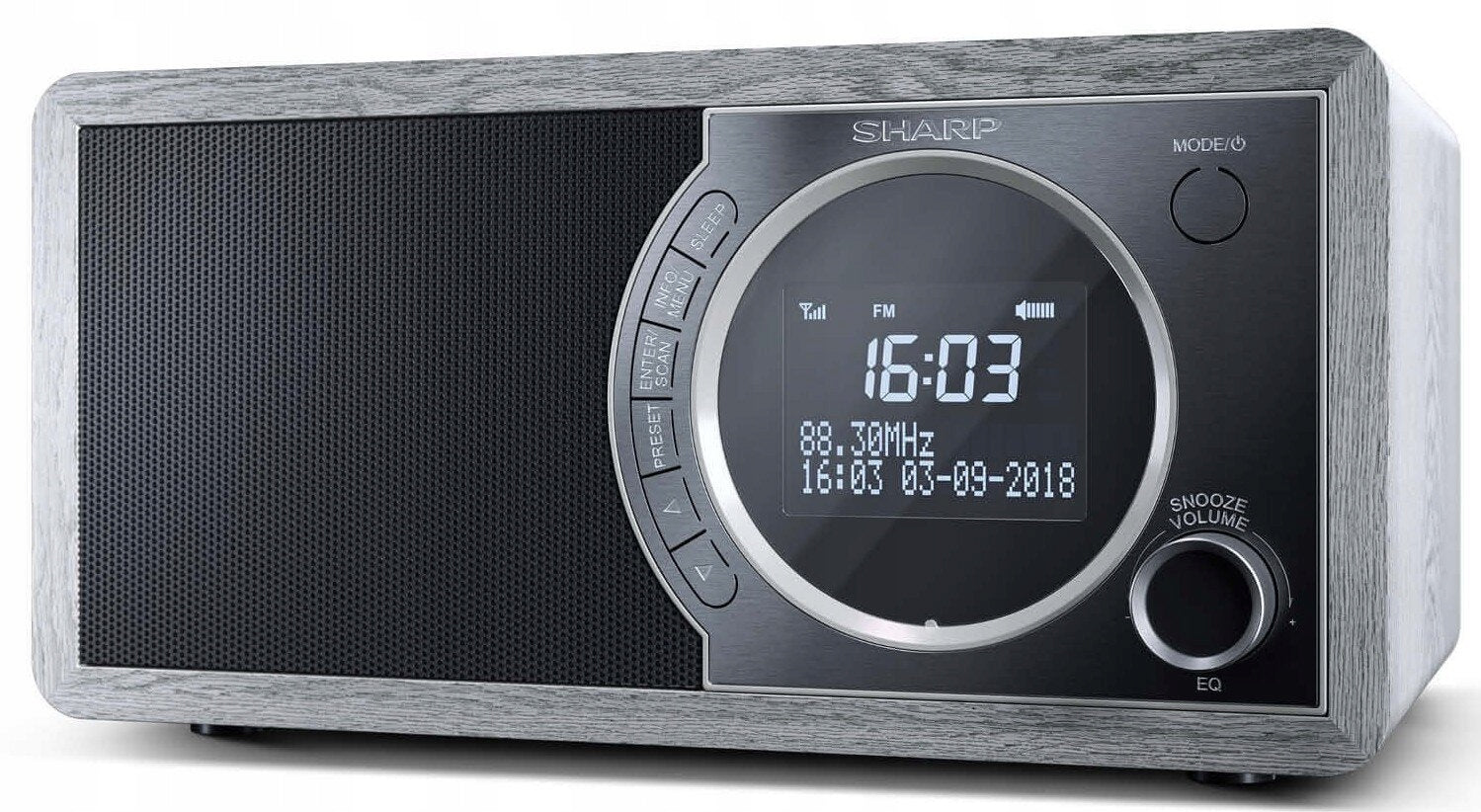 Digital Radio SHARP DR-450(GR) Grey Bluetooth Color gray