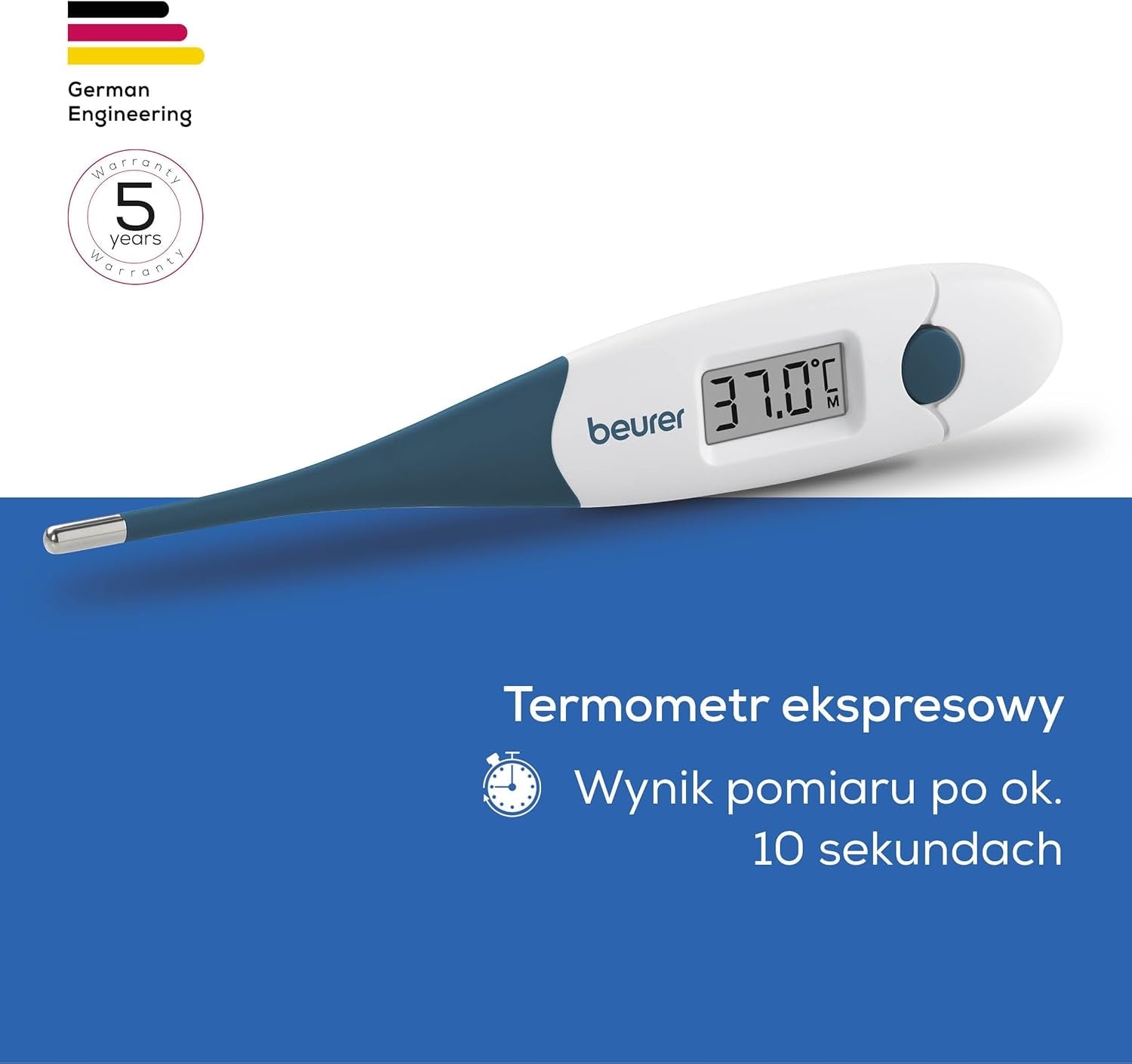 Digital Thermometer Beurer FT 17 Clinical 10s Flexible Tip Brand Beurer