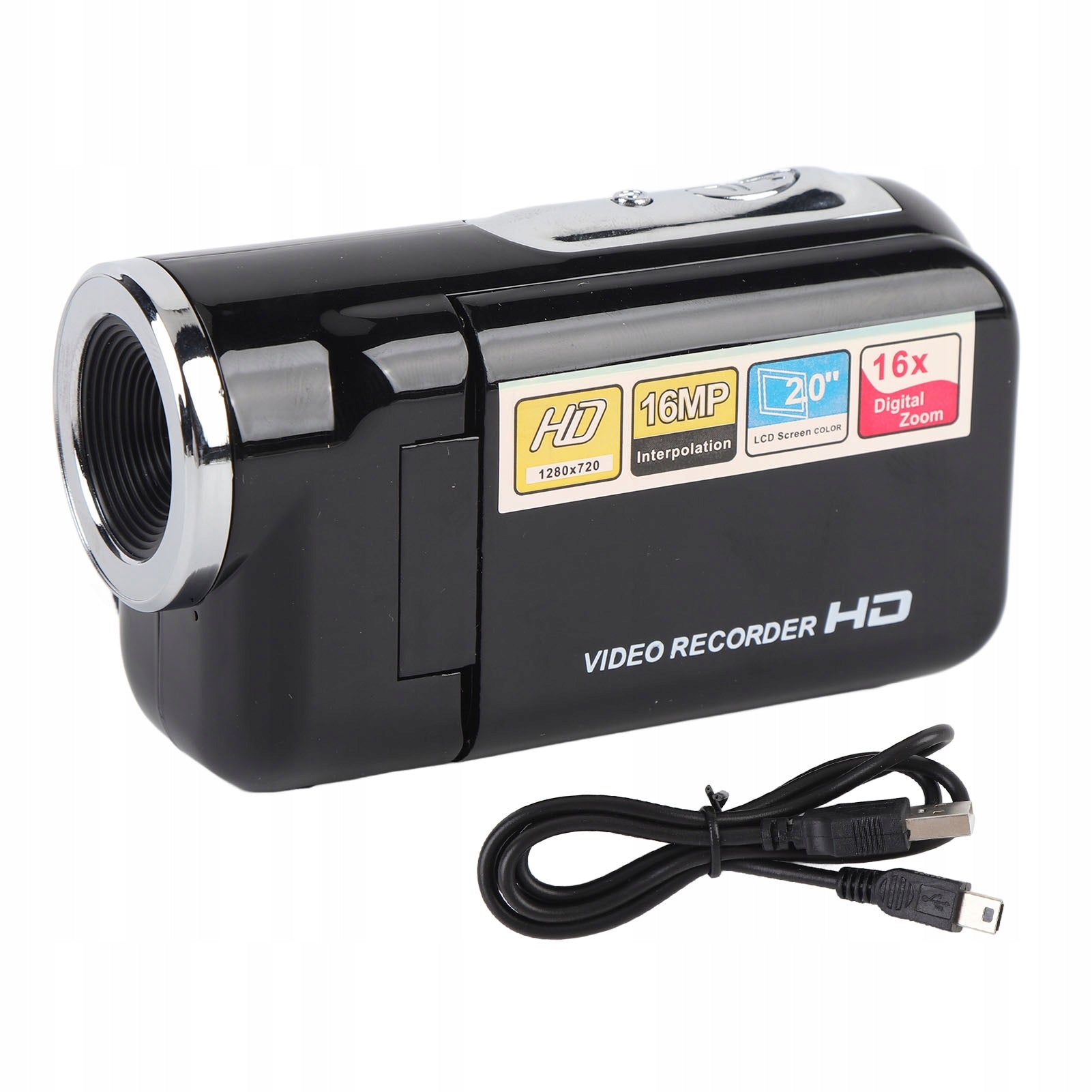 Digital Video Camera 2 Inch 1080p 16MP 16x Zoom MO Color Screen Model 8465TDZC