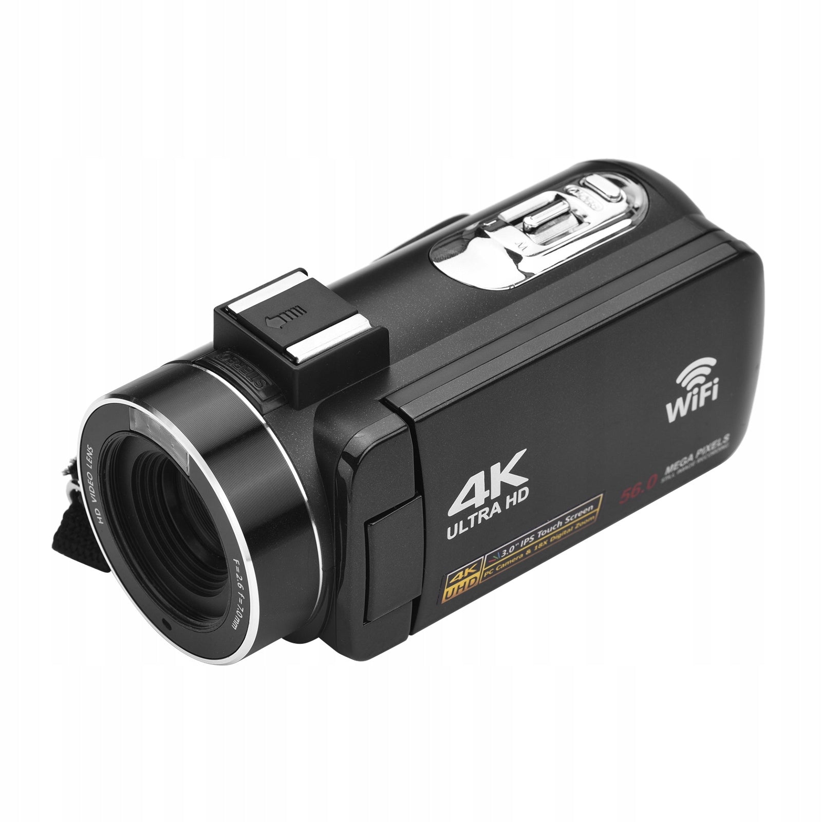 Digital Video Camera 4K Wi-Fi Camera DV Recorder 56 MP 18x Zoom Cyf