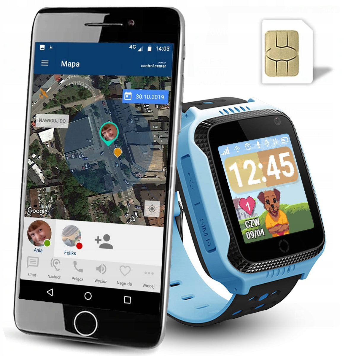 Digital Watch Smartwatch GPS for children Model:GO