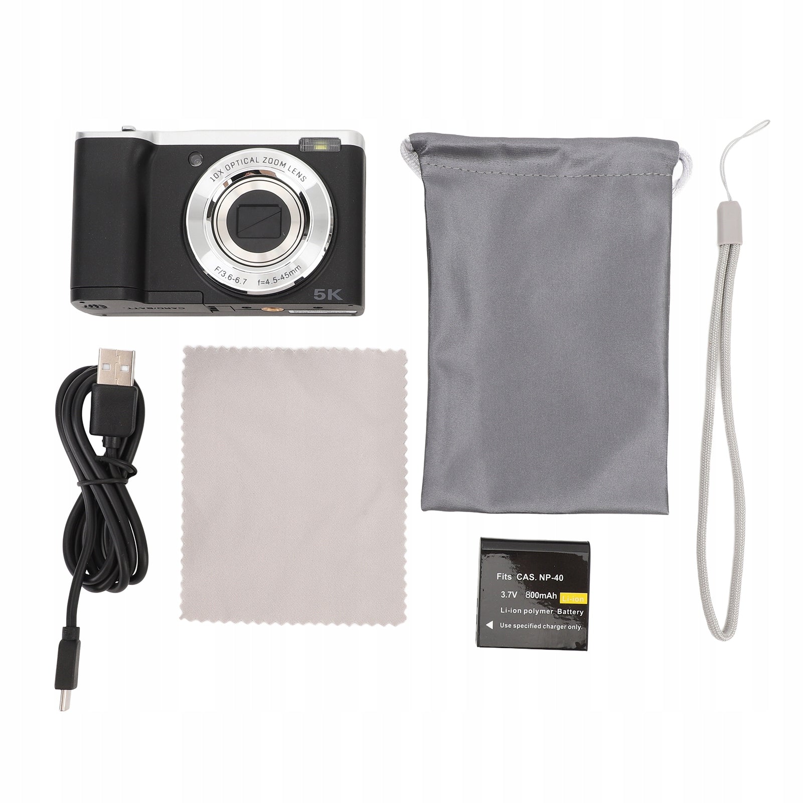 Digital camera, 5K digital camera with automatic focus adjustment for nagr Brand no brand
