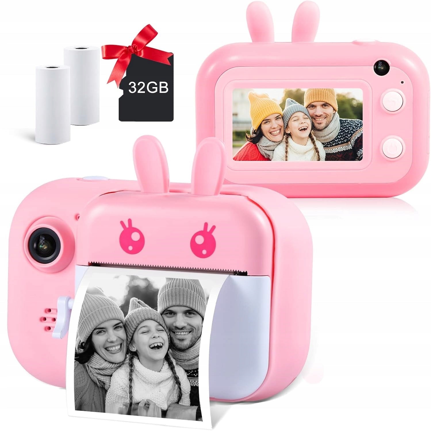 Digital camera for children MINIBEAR pink 1080p P5D129