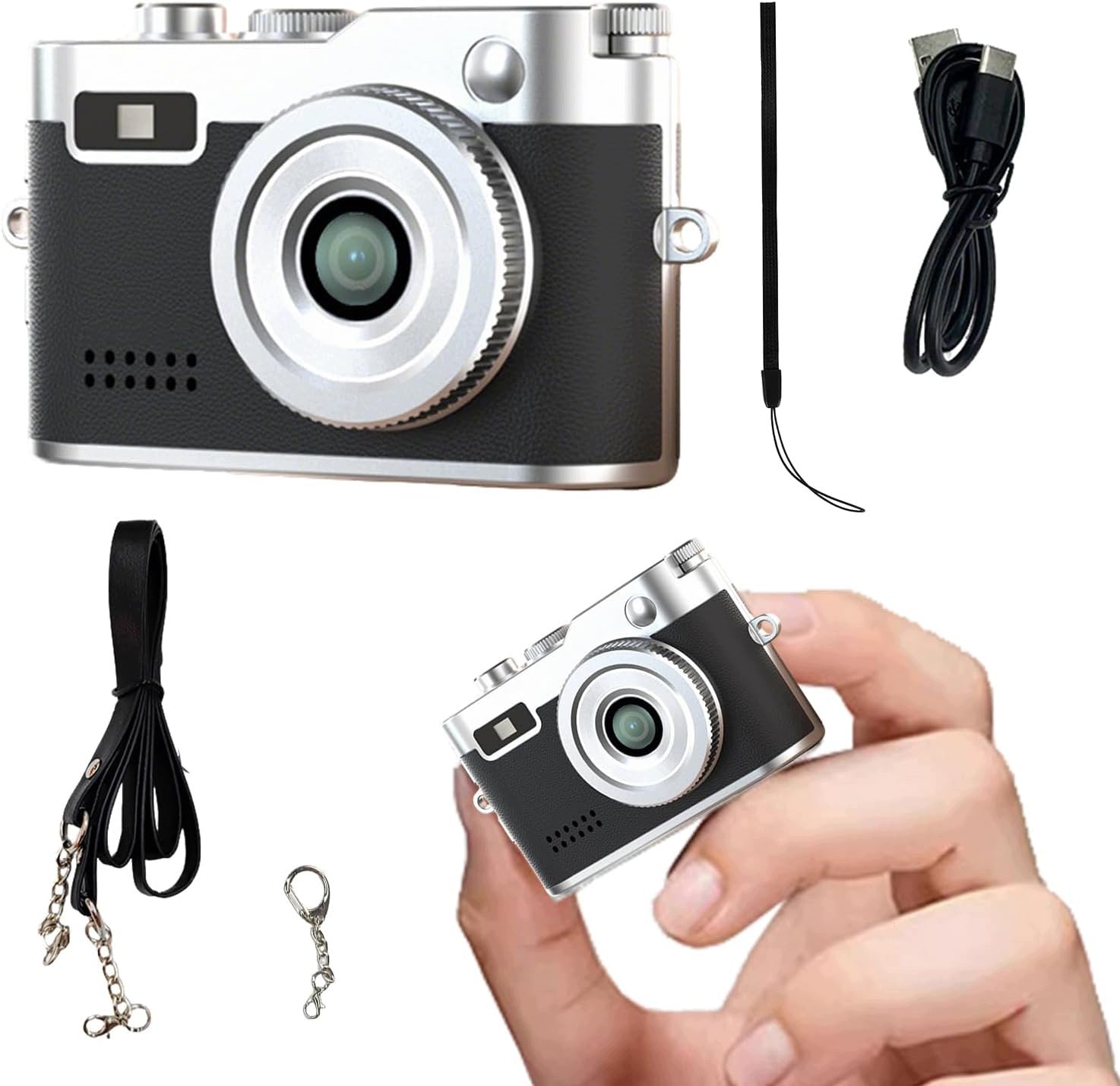Digital camera mini camera in retro keychain Full HD mark
