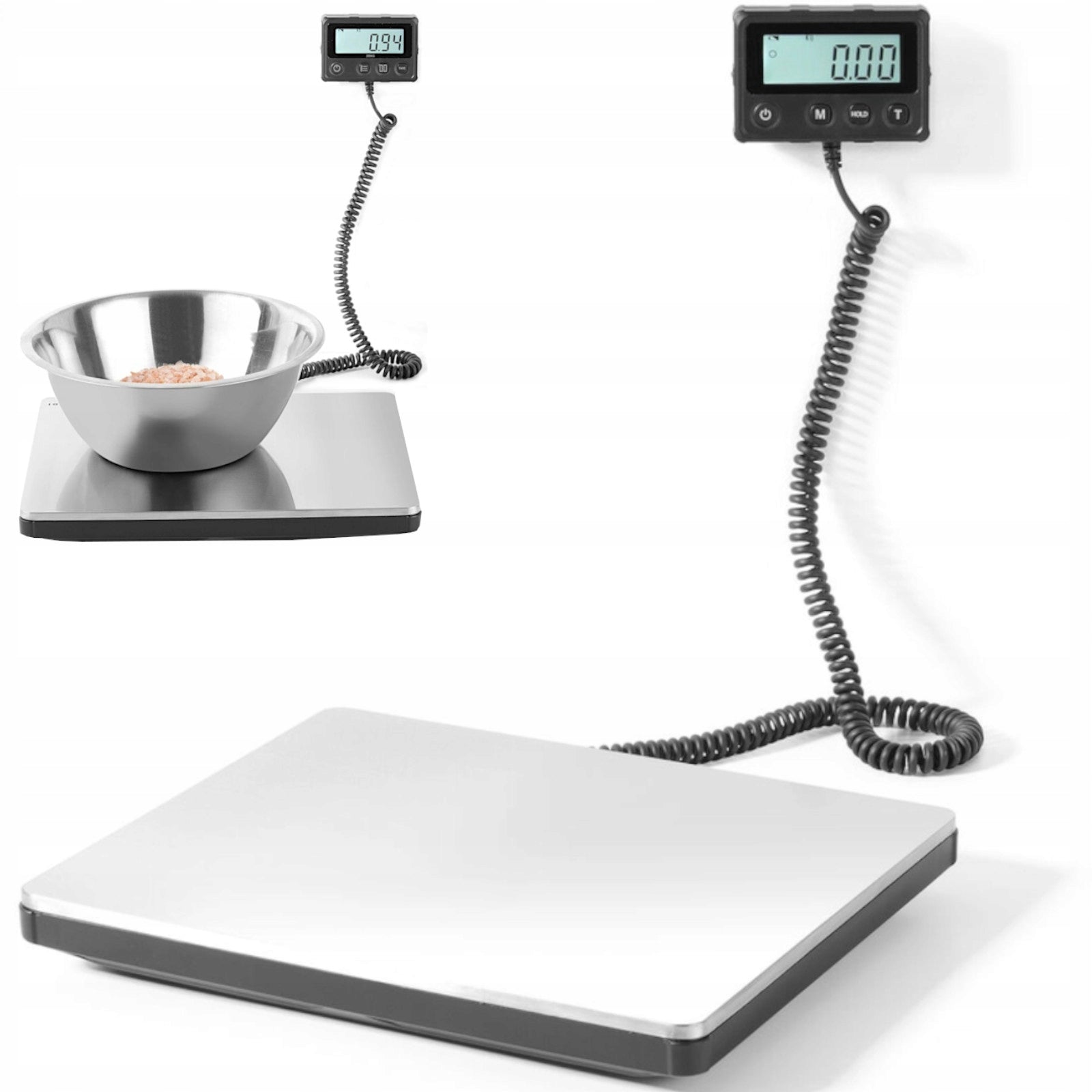 Digital catering scale Hendi 200 kg 10 g stainless steel 298x248x37 mm