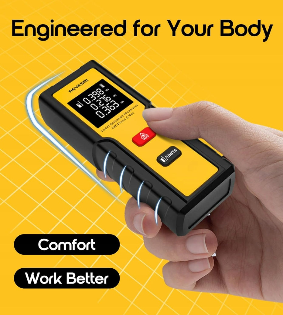 Digital distance meter laser 50 m with memory function Accuracy 2 mm Packaging status original