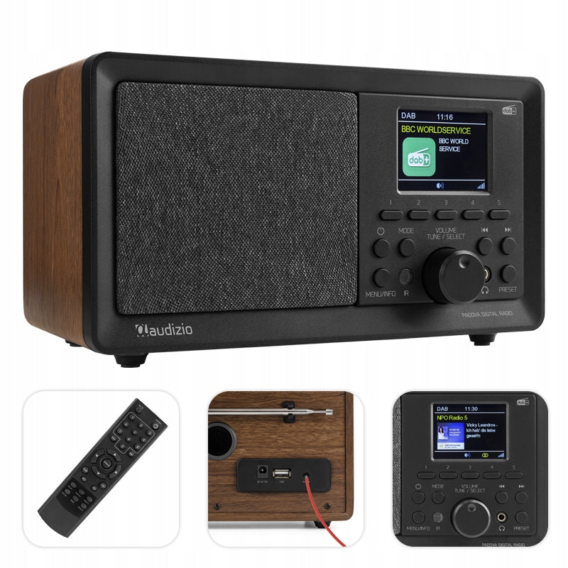 Digital radio DAB+ FM BT home office living room kitchen