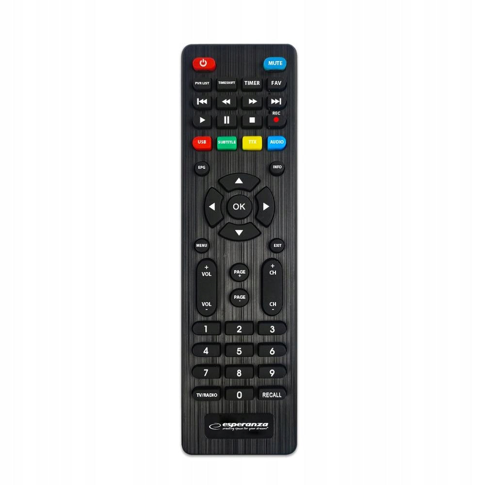 Digital tuner Esperanza EV106R DVB-T/T2 H.265/HEVC Heating power 2000 W