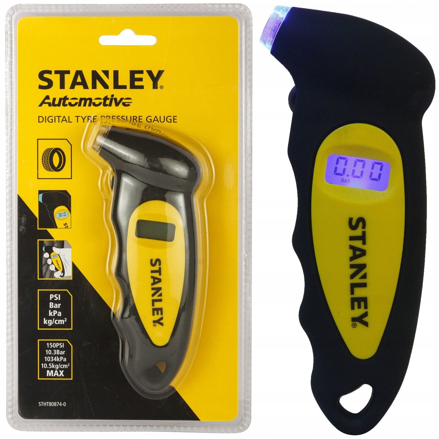 Digital tyre pressure gauge STANLEY