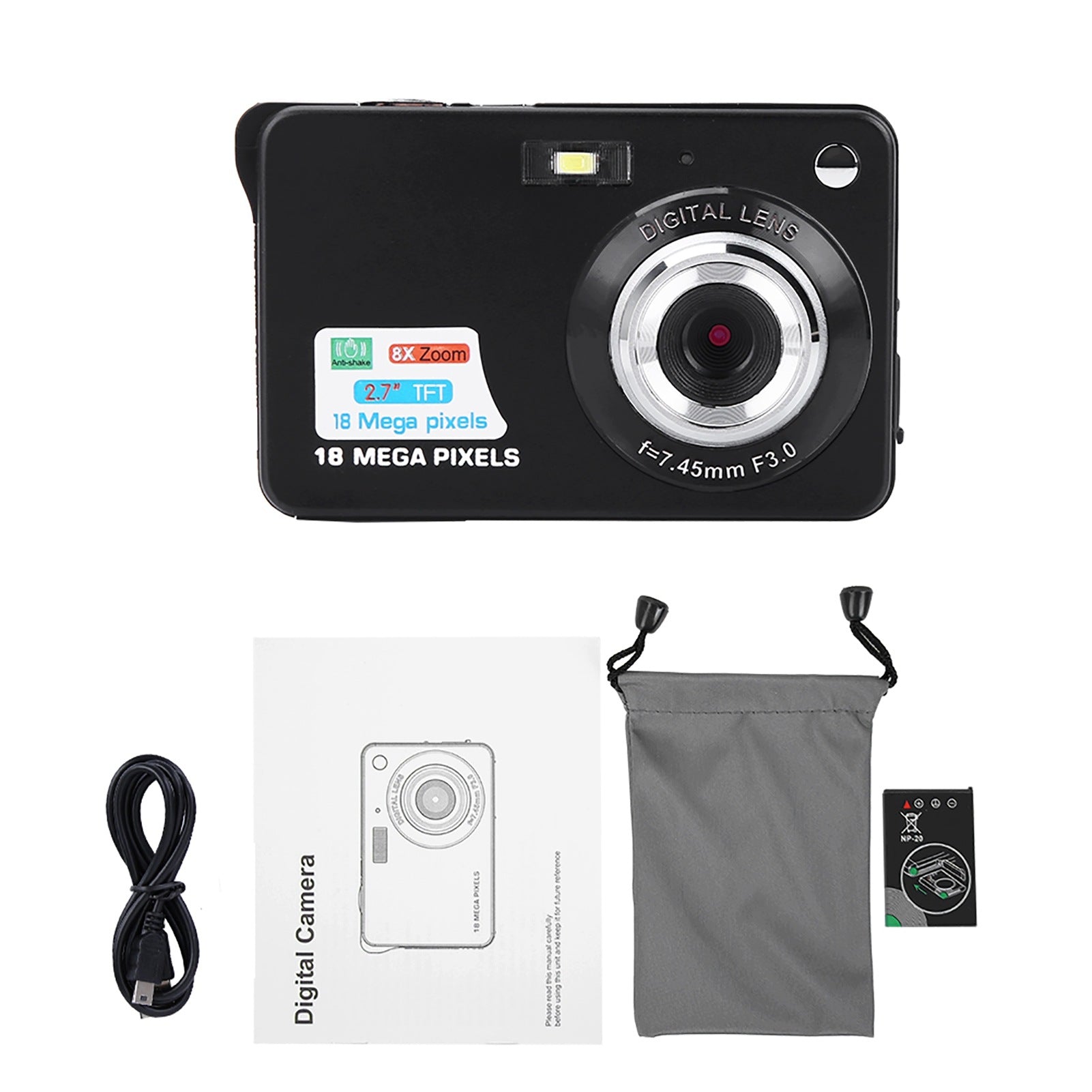 Digital video camera for kids with 2,7 inch HD screen and SA Brand no brand