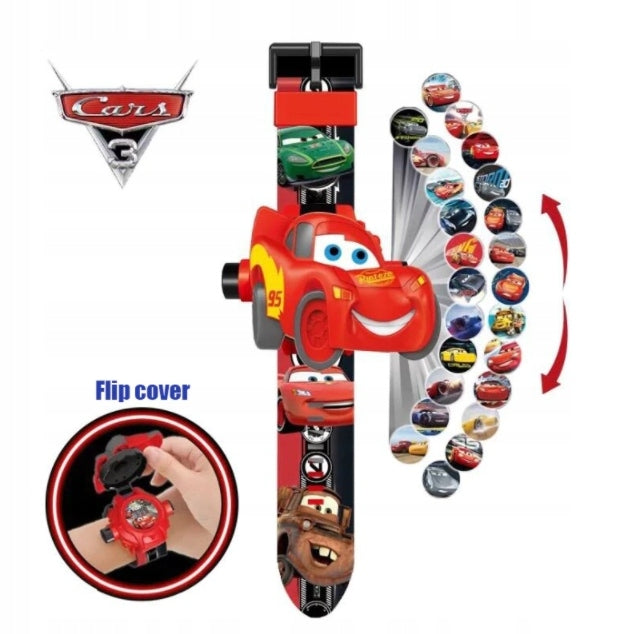 Digital watch with projector Cars Zigzag mcqueen