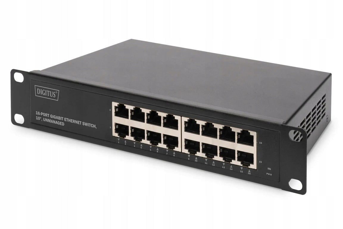 Digitus 10-inch Gigabit Ethernet Switch, 16 Ports, Unmanaged...