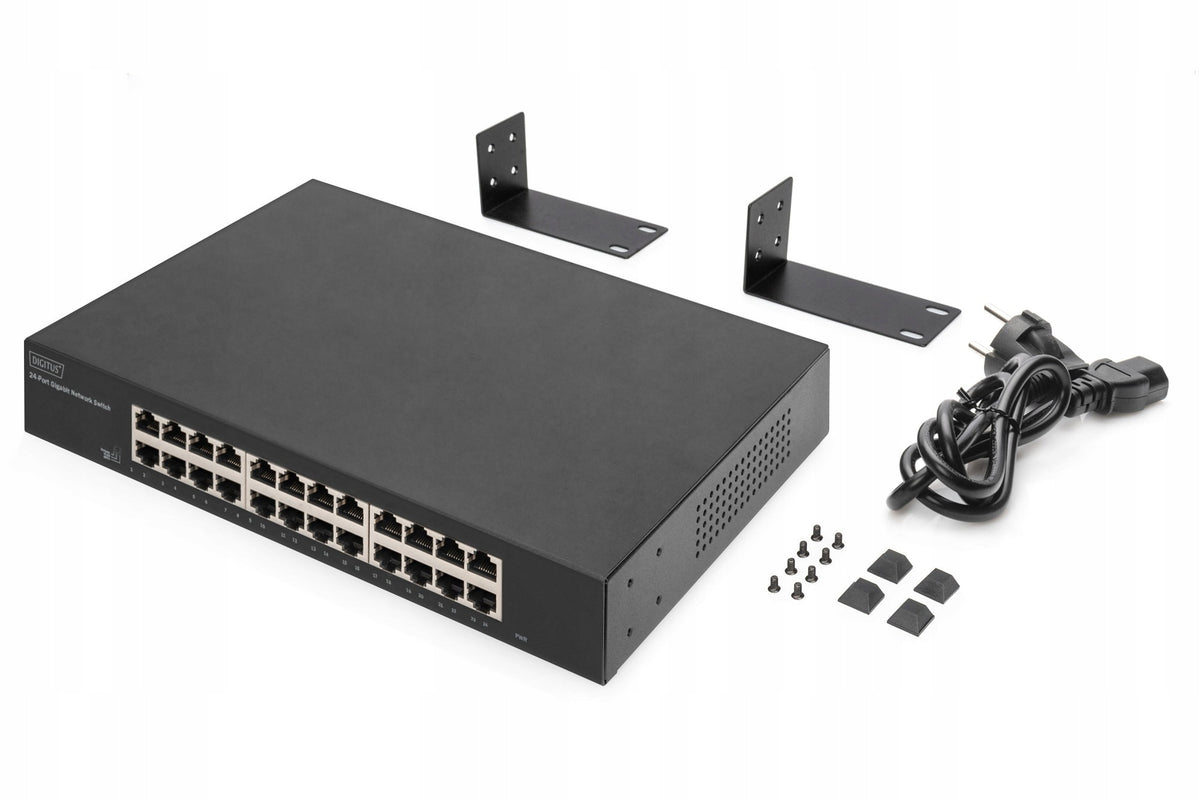 Digitus 24-Port Gigabit Switch, 19-Inch, Unmanaged Manufacturer Digitus