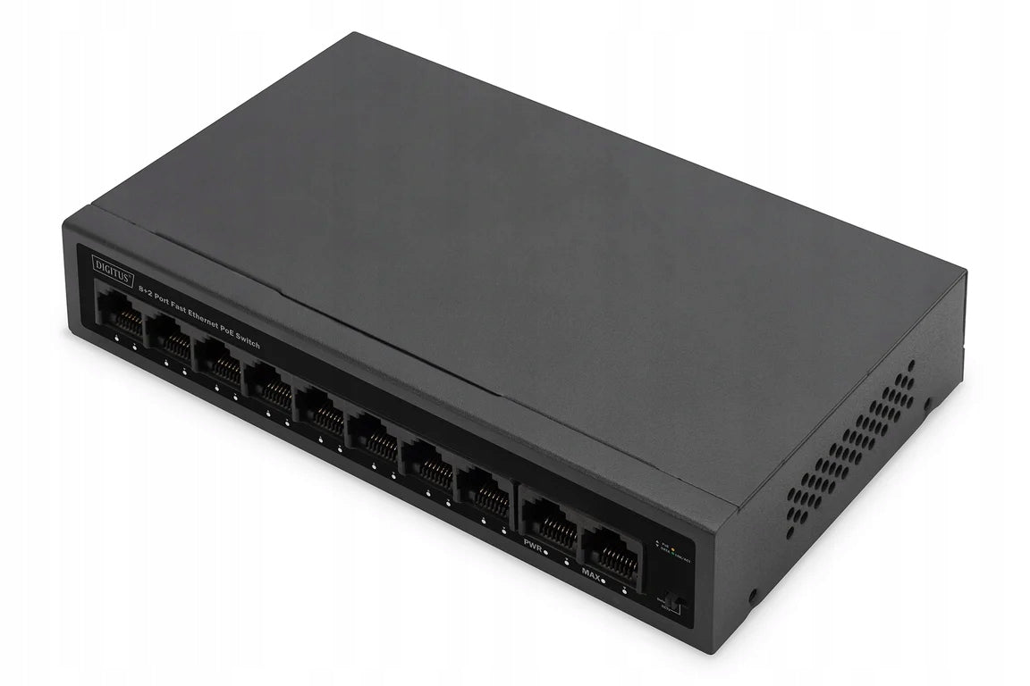 Digitus PoE Switch 8+2 Port FE