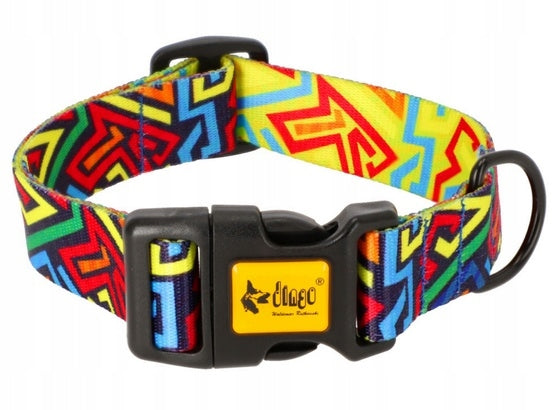 Dingo Adjustable collar City - Graffiti 3,0cm/60cm