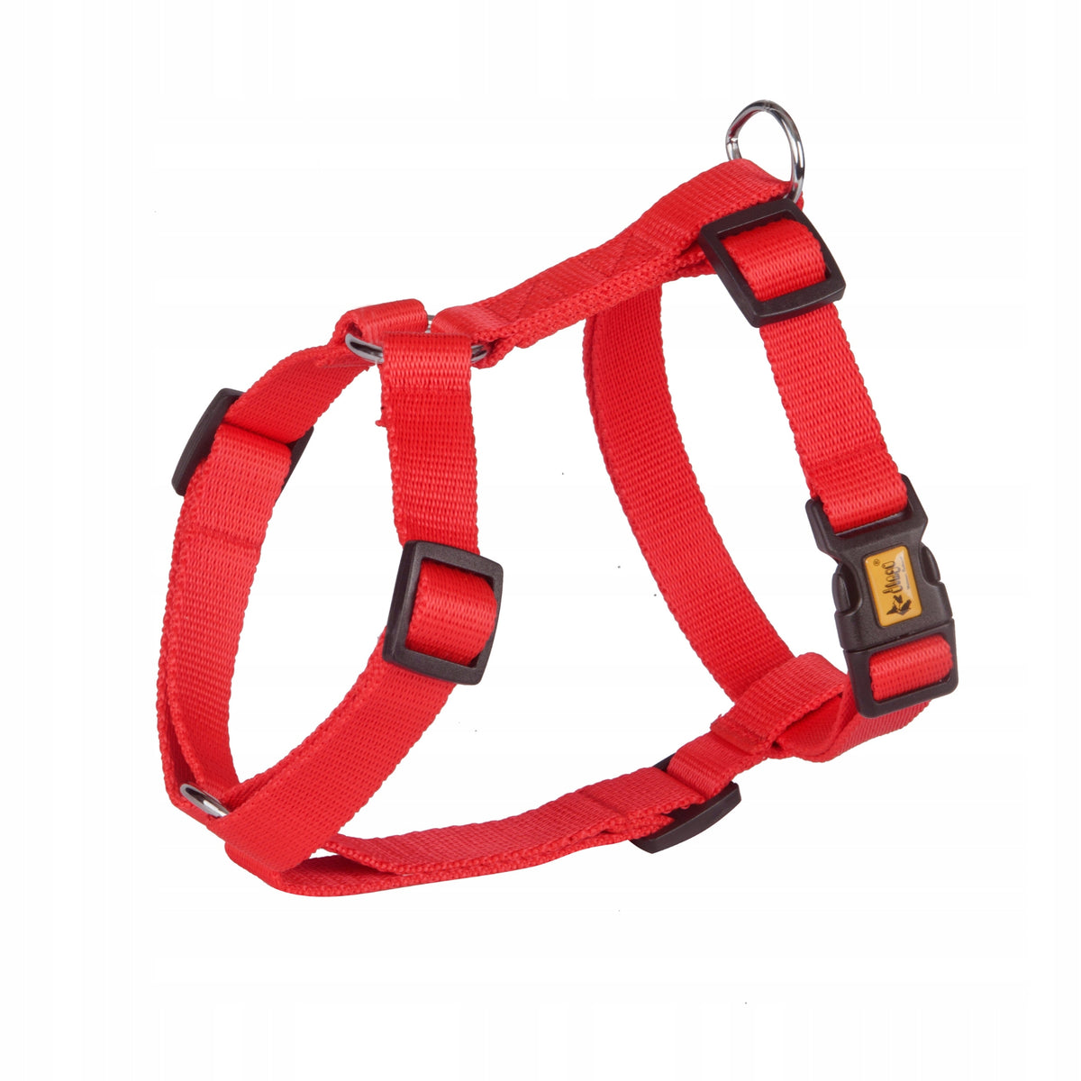 Dingo GUARD HARNESS WITH DOG TAPE ADJUSTABLE TWO-BAND RED S 24-45CM