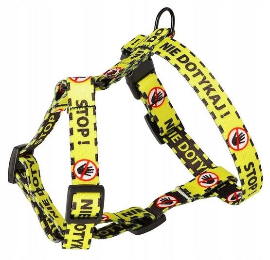 Dingo Guard City Two-Strap Harness - Don't Touch Size S