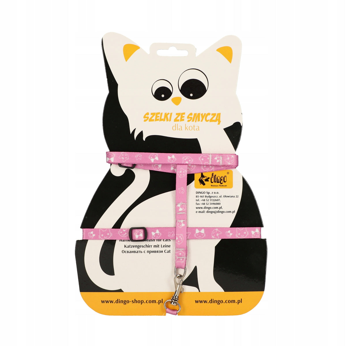 Dingo HARNESS+Cat LEASH Fun Cat PINK