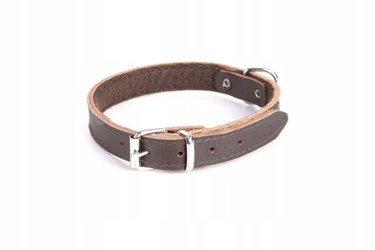 Dingo Leather collar 1x 24 cm