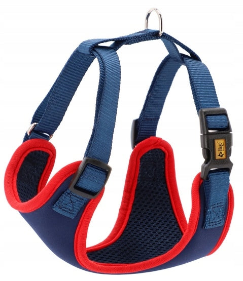 Dingo Pressure-free harness with two-strap adjustment M navy blue