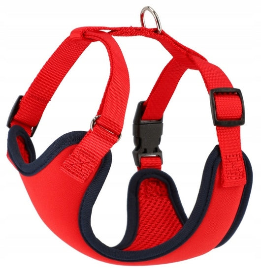 Dingo Pressure-free harness with two-strap adjustment S red